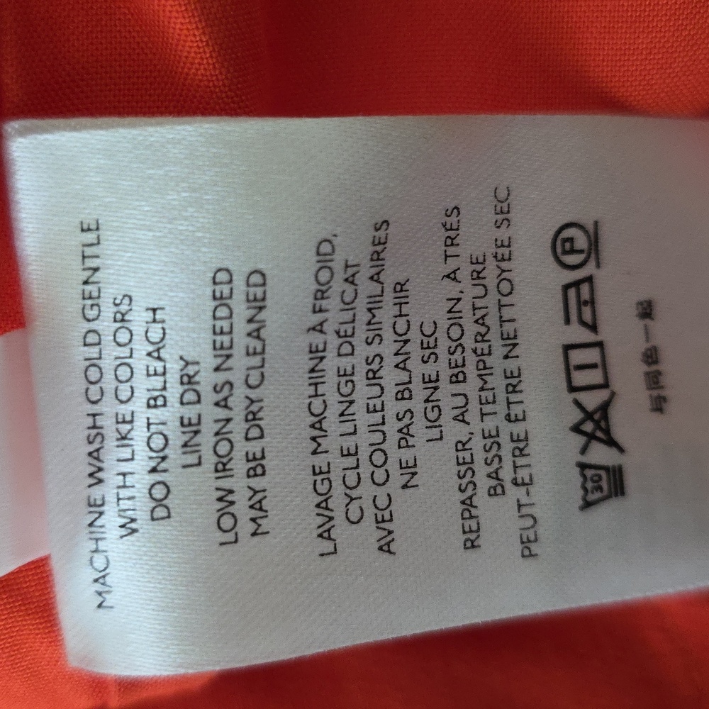 Maeve by Anthropologie Eudora Orange Floral Button Front Midi Dress Size 6 - Picture 12 of 13